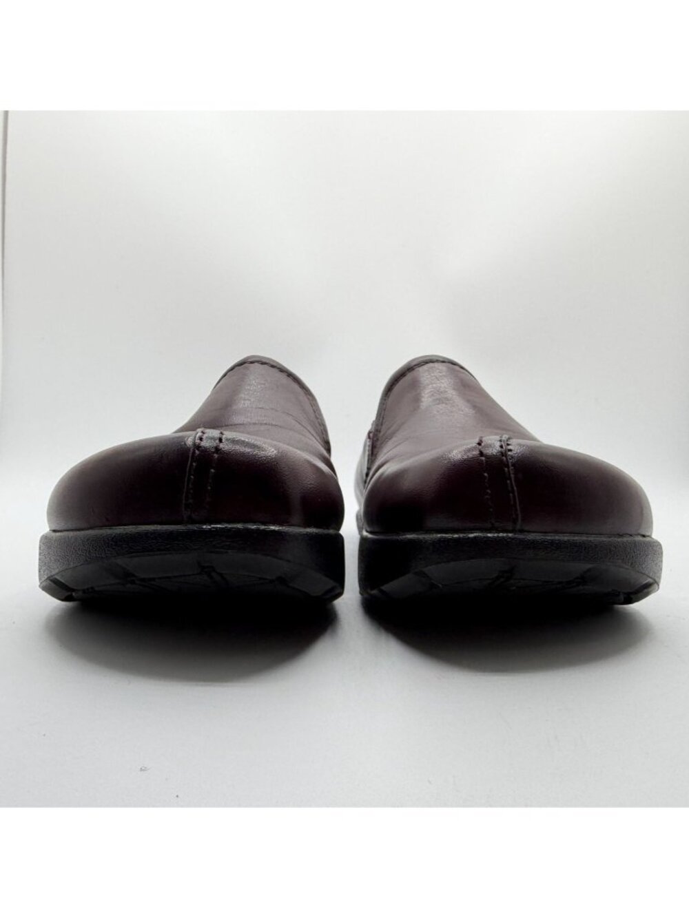 Earth Origins Loafers Women Size 5B Leather Plum Preppy Minimalist Work Shoes - Picture 6 of 13